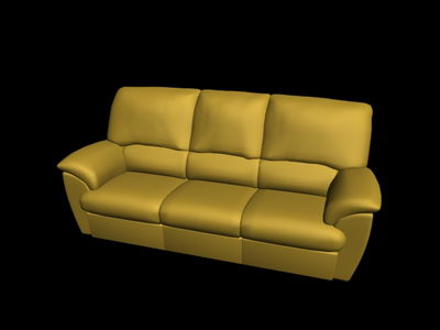 Modelo 3D del sof naranja edad