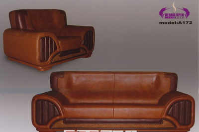 Brown sof modelo 3D sobre el jefe
