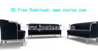Combinado sof modelo 3D (incluyendo materiales)