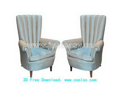 sof Saln Europeo modelo 3D (incluyendo materiales)