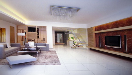 Simple decorativos sala blanca (incluidos los materiales)