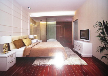 Modernas habitaciones de estilo occidental (incluidos los materiales)