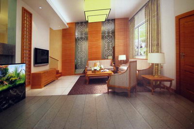 Modelo 3D de estilo chino vides saln muebles (incluidos los materiales)
