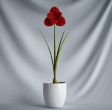 Planta de los bonsai de la serie - Modelo 3D de las flores (incluidos los materiales)
