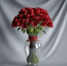 Planta de los bonsai de la serie - Rose modelo 3D (incluyendo materiales)