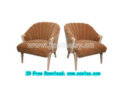 Amarillo Shell sof modelo 3D (incluyendo materiales)