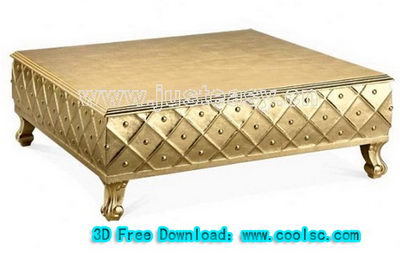 mesa de caf neoclsico modelo 3D (incluyendo materiales)