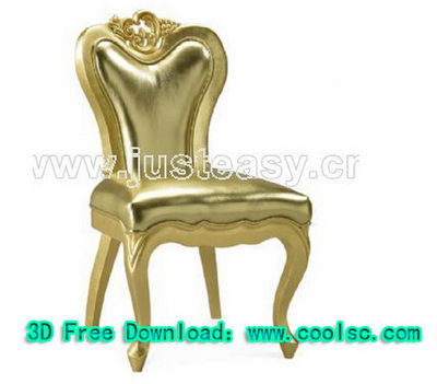 Modelo 3D de sillas neoclsicos (incluidos los materiales)