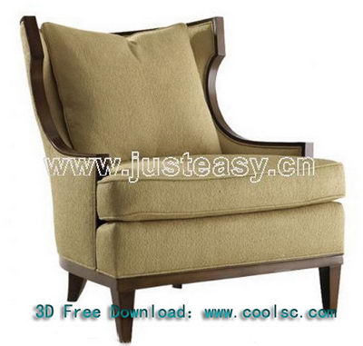 sof gris Neo-clsico modelo 3D (incluyendo materiales)