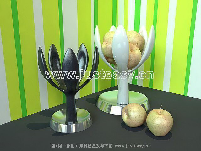 Moda muestra - frutero modelo 3D (incluyendo materiales)