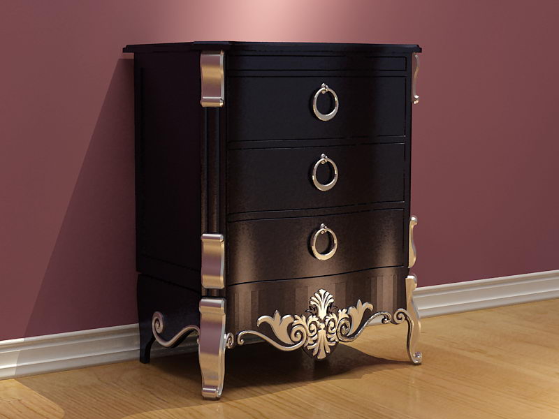 Mansiweier gabinete modelo 3D (incluyendo materiales)