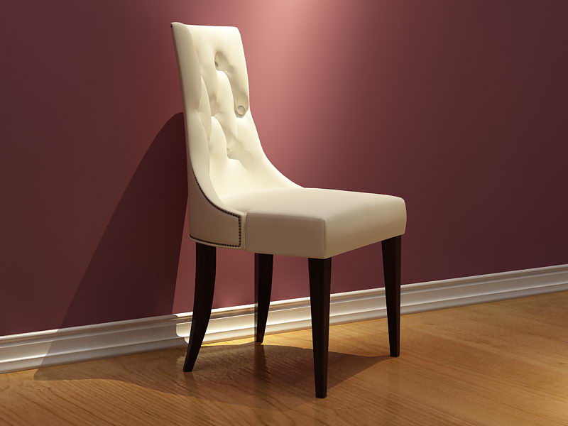 Mesas de comedor y sillas Modelo 3D (incluyendo materiales)