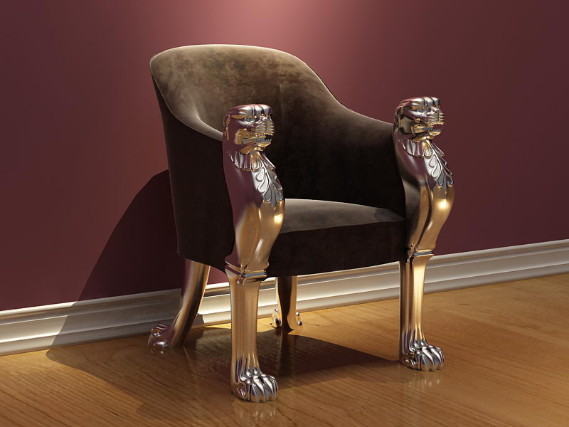 sof de Steller modelo 3D (incluyendo materiales)