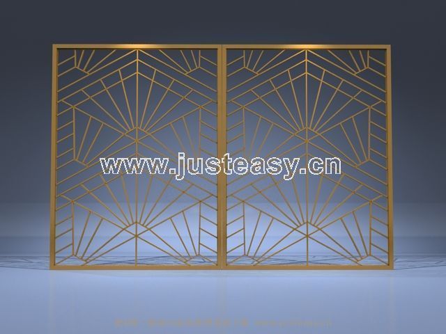 Amarillo de madera muebles de pantalla del modelo 3D (incluyendo materiales)