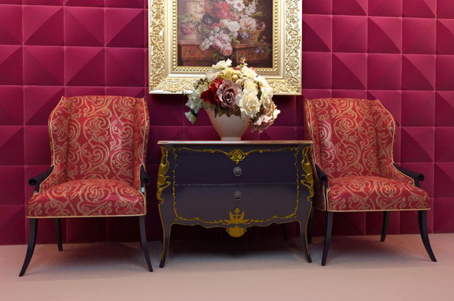 Modelo 3D de la combinacin rojo muebles Europa Central (incluyendo materiales)