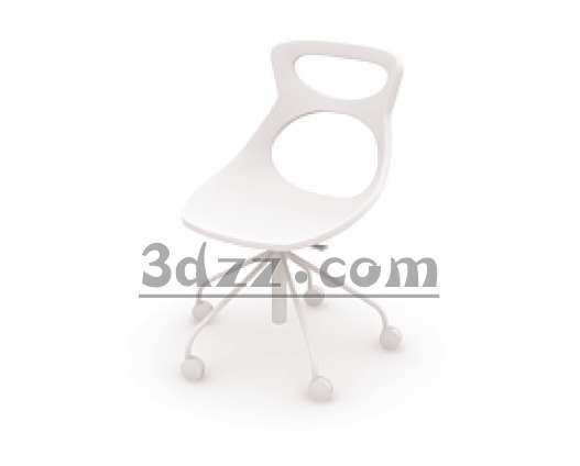 Modelo 3D de la silla del ocio nueva creacin (con material)