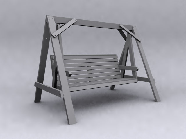 Modelo en 3D de la madera del oscilacin
