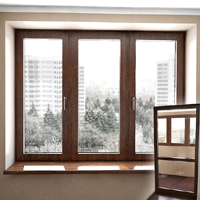 modelo refinado en 3D de ventanas de madera