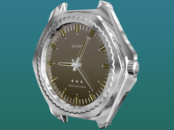 Modelo en 3D de los chinos relojes militares
