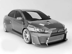 Modelo en 3D de Mitsubishi