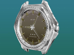 Modelo en 3D de los chinos relojes militares
