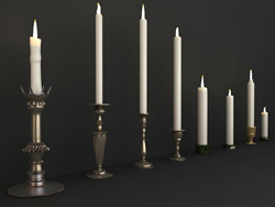 Modelo en 3D de las velas exquisito estilo europeo
