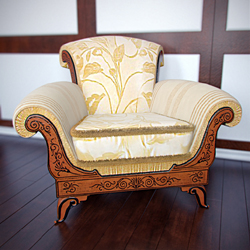 Europea de lujo sofs Silla Modelo en 3D