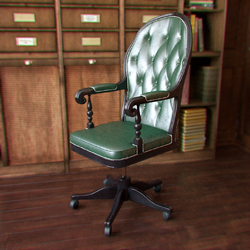 Modelo en 3D de estudio silla de oficina