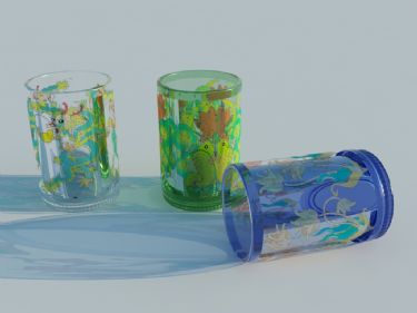 vidrio personalizada para niños Modelo en 3D
