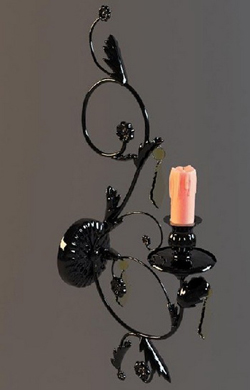 Modelo en 3D del candelabro de hierro Europea