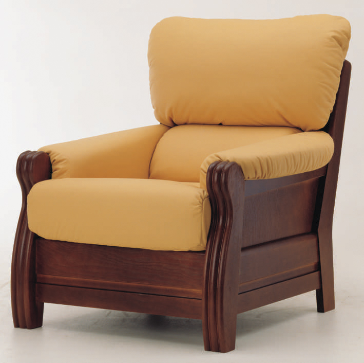 Caoba amortiguador sofs de tela modelo 3D (incluyendo materiales)
