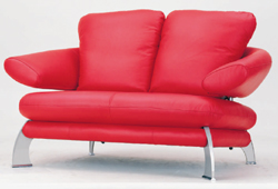 Red doble sof nuevo modelo 3D de la personalidad (incluidos los materiales)
