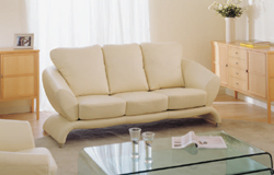 Blanco saln sof 3D personas modelo para el hogar (incluidos los materiales)