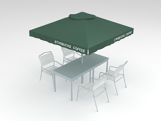 Dom Servicio de paraguas al aire libre 3D modelo de toldo

