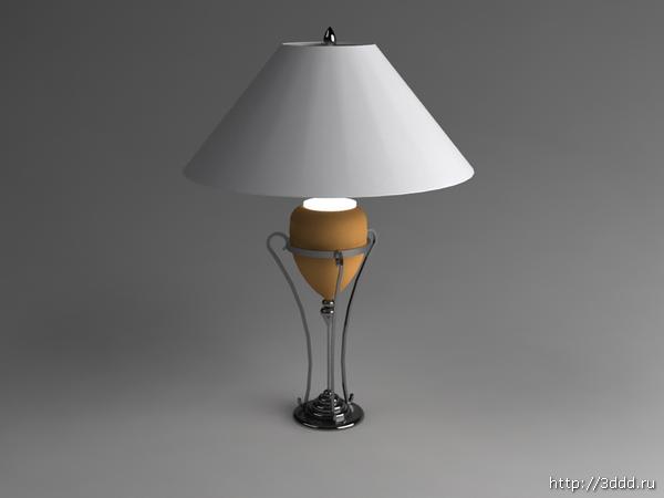 Manera simple modelo 3D del tipo de lmparas compactas
