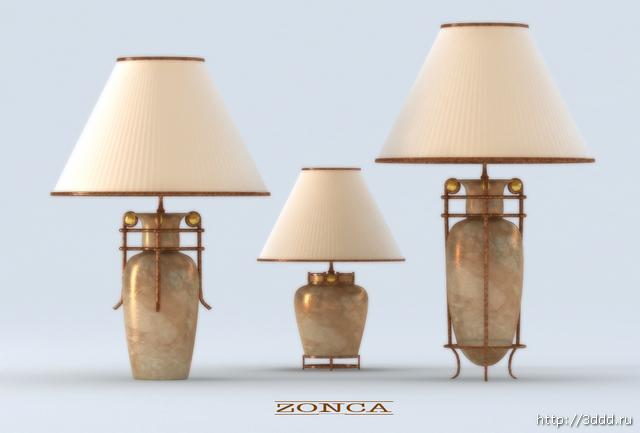 Modelos 3D de lmpara de mesa de porcelana florero
