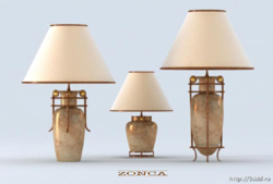 Modelos 3D de lmpara de mesa de porcelana florero