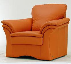 Esponja naranja tela suave sof modelo 3D (incluyendo materiales)