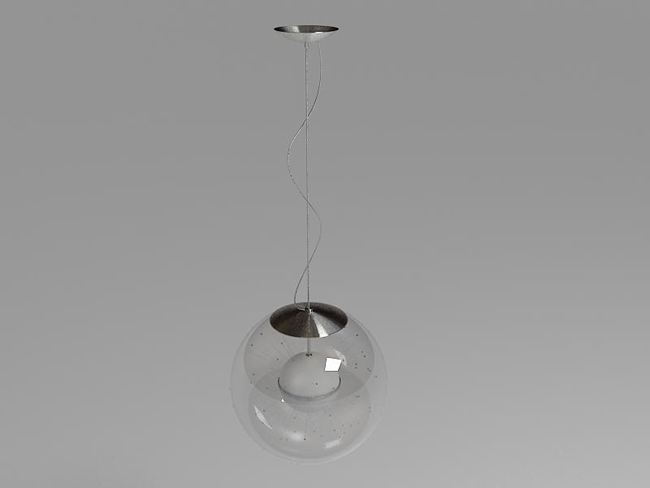 Moda lmparas de cristal de modelo en 3D (incluyendo materiales)
