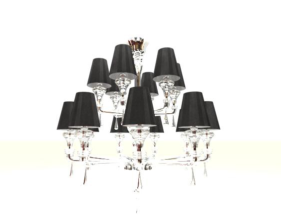 Modelo 3D de lmparas de cristal de cristal (incluidos los materiales)

