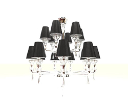 Modelo 3D de lmparas de cristal de cristal (incluidos los materiales)