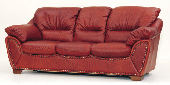 De estilo europeo sof de color rojo oscuro modelo 3D de
