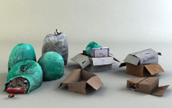Escena de la animacin 3D - basura