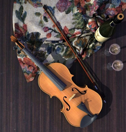 Instrumentos de msica - violn Modelo en 3D