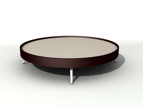 Modelo en 3D de la mesa redonda estilo de personalidad
