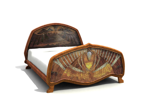 Escultura de Madera Casa Modelo en 3D del estilo mariposa
