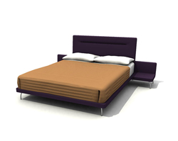 3D con un modelo simple de la cama en casa