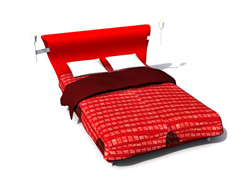 Red cama paño suave 3D   Modelo
