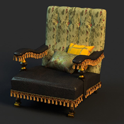 Presidencia europea elegante estudio de modelos 3D