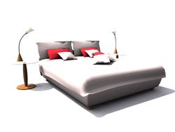 Moderna cama casa minimalista